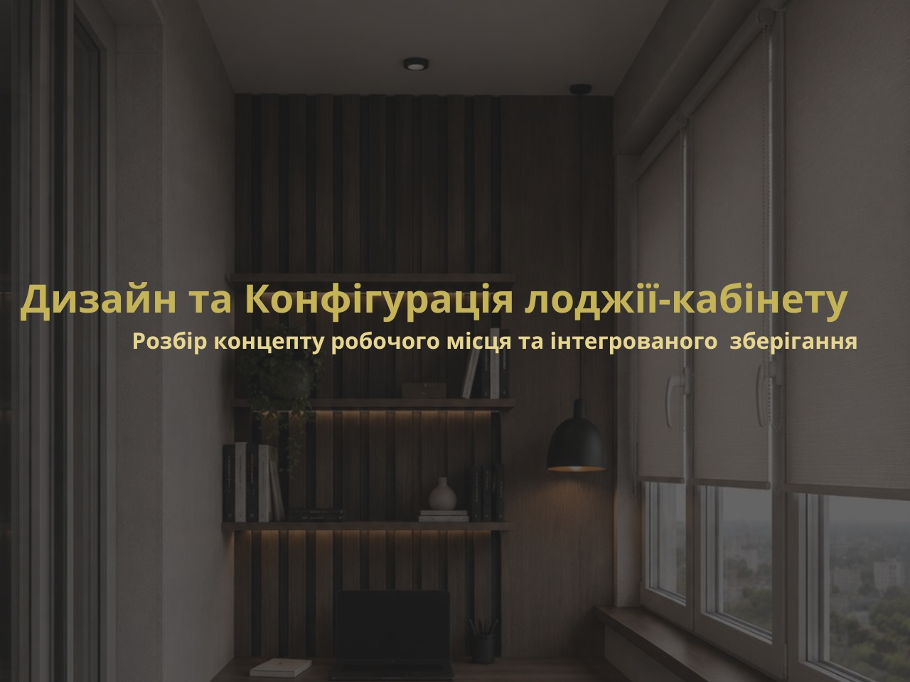 Темний кабінет зі зберіганням, слайд 1